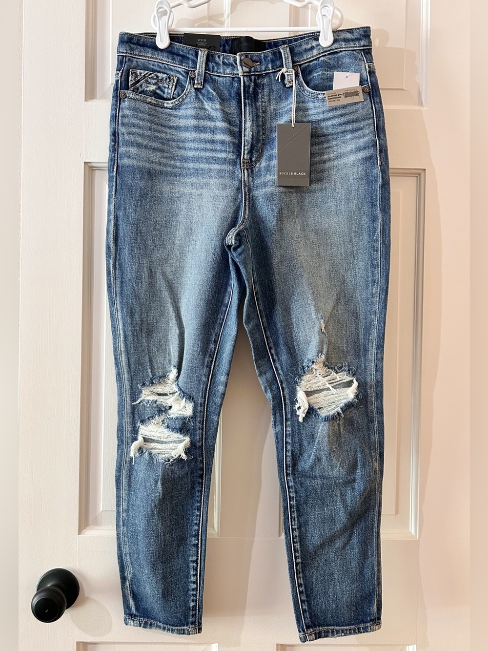 NWT Buckle Black Fit No.75 High Rise Ankle Skinny Jeans Size 27